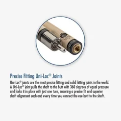 Lucasi LZC39 Custom Pool Cue Black