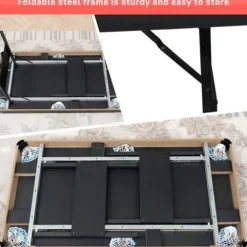 LWDUDE Upgraded 5.5 FT Portable Pool Table Blue