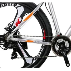 LZBIKE Aluminum Alloy Mountain Bike 21 Speed Shock Absorption Silver