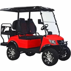 M MASSIMO MOTOR Electric Golf Cart Red