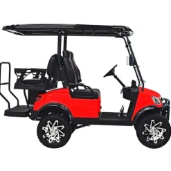 M MASSIMO MOTOR Electric Golf Cart Red