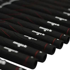 Majek Grips 200 pcs Tour Pro Midsize Golf Grips Black