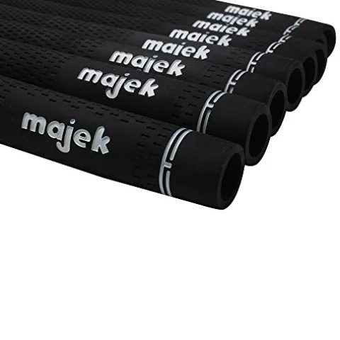 Majek Grips Men’s Jumbo Size Tour Pro Velvet Golf Grips Black
