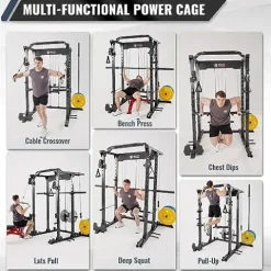 MAJOR LUTIE Fitness PLM03 All-in-One Power Cage Red