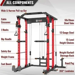 MAJOR LUTIE Fitness Power Cage Red