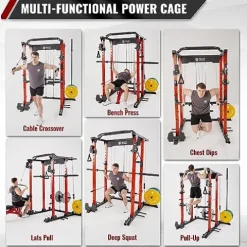 MAJOR LUTIE Fitness Power Cage Red
