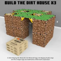 Make-A-Fort Minecraft Explorer Kit 3 Pack Brown