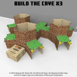 Make-A-Fort Minecraft Explorer Kit 3 Pack Brown