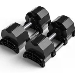 Mappding Adjustable Dumbbell Pair 80 lbs Black-Pair