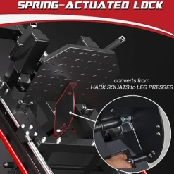 Mappding Leg Press Hack Squat Machine Red