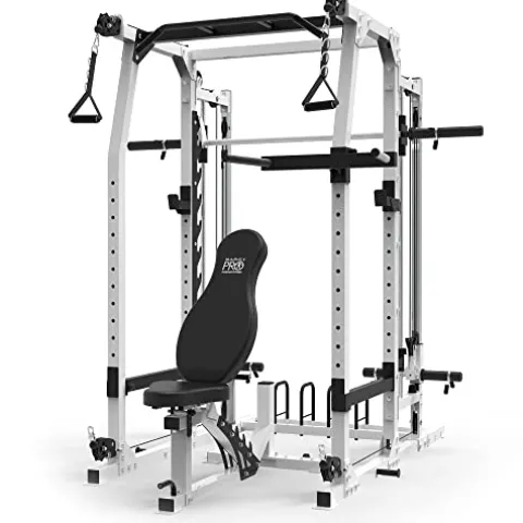 Marcy 3 in 1 Smith Machine Home Gym System Black