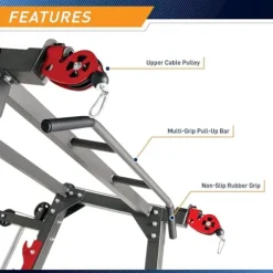 Marcy 3 in 1 Smith Machine Home Gym System Black