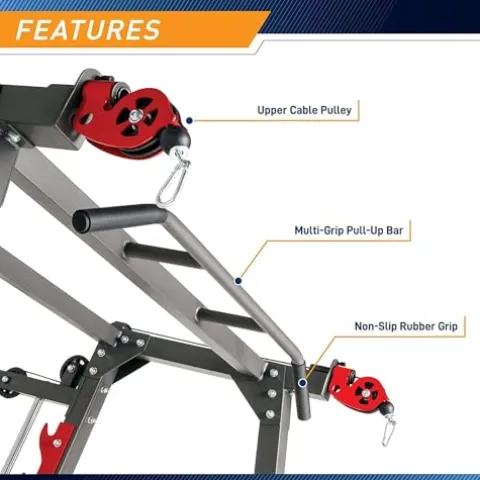 Marcy 3 in 1 Smith Machine Home Gym System Black