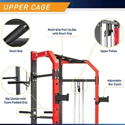 MARCY Power Cage System with Adjustable Weight Bench SM-7393 Multi