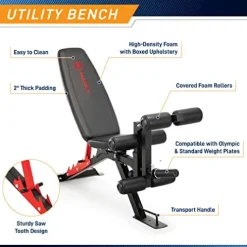 MARCY Power Cage System with Adjustable Weight Bench SM-7393 Multi