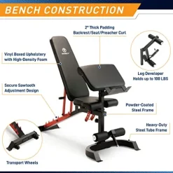 MARCY Pro Deluxe Smith Cage Home Gym System for Weight Training SM-7553 Multi