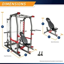 Marcy Pro Smith Total Body Home Gym System Grey