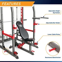 Marcy Pro Smith Total Body Home Gym System Grey