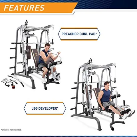 Marcy Smith Cage Workout Machine Silver
