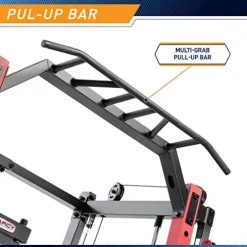 MARCY Smith Machine Cage System Home Gym Multifunction Rack SM-4033 Red