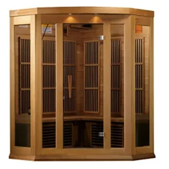 MAXXUS FAR Infrared Carbon Corner Cedar Sauna Red