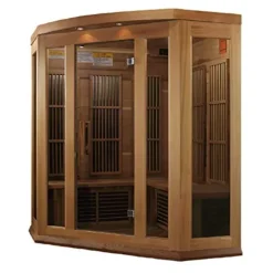 MAXXUS FAR Infrared Carbon Corner Cedar Sauna Red