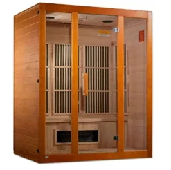 Maxxus Sauna Alpine 3 Person Low EMF FAR Infrared Sauna Canadian Hemlock