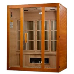 Maxxus Sauna Alpine 3 Person Low EMF FAR Infrared Sauna Canadian Hemlock