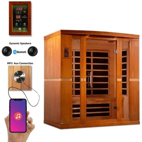 Maxxus Sauna Dynamic Bergamo 4-Person Low EMF Far Infrared Sauna