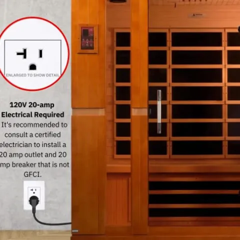 Maxxus Sauna Dynamic Bergamo 4-Person Low EMF Far Infrared Sauna