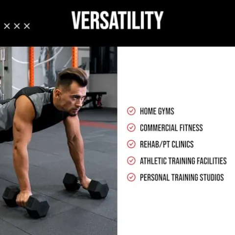 Mayhem Strength Rubber Hex Dumbbells 210lb Set Black