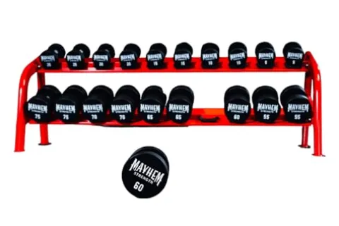 Mayhem Strength V3 Urethane Dumbbells Set Black