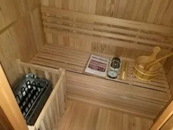 MCP Sauna Canadian Hemlock Wood Indoor Sauna Spa 60″ 2-3 Person Wet/Dry Heater