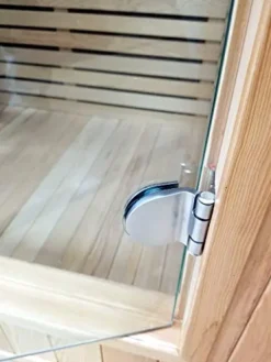 MCP Sauna Canadian Hemlock Wood Indoor Sauna Spa 60″ 2-3 Person Wet/Dry Heater