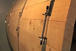 MCP Sauna Canadian Pine Wood Outdoor Barrel Sauna 4 Person 9KW Heater Lava Rocks