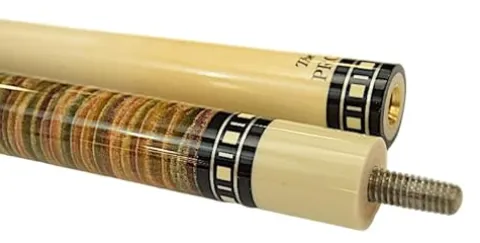 Meucci Handcrafted Billiards Pool Cue Stick – Rainbow Stain + Hard CASE (19 oz)