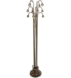 Meyda Lighting 63″ High Pond Lily 12 Light Floor Base Bronze