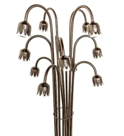 Meyda Lighting 63″ High Pond Lily 12 Light Floor Base Bronze