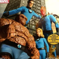 Mezco Fantastic Four One:12 Deluxe Multicoloured Action Figures Set