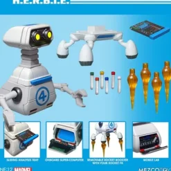 Mezco Fantastic Four One:12 Deluxe Multicoloured Action Figures Set