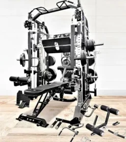 MiM USA Hercules 1001 Commercial Smith Machine and Functional Trainer Black