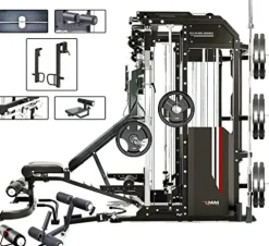 MiM USA Hercules Ex Commercial Smith Machine & Functional Trainer Black