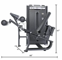 MiM USA Prestige Pro Commercial Dual Leg Extension and Leg Curl Machine Black