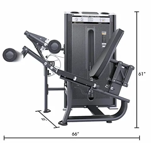 MiM USA Prestige Pro Commercial Dual Leg Extension and Leg Curl Machine Black