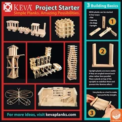 MindWare KEVA Maple 1000 Plank Set with Bin