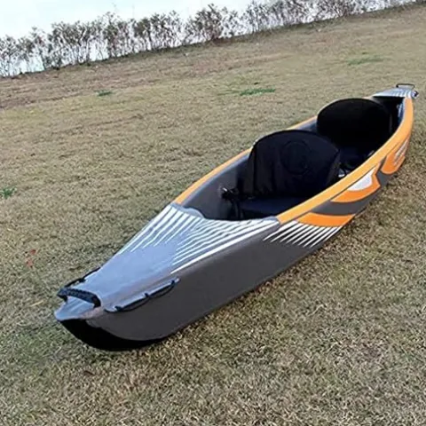 MIOBER Adventure and Fishing Kayaking Inflatable Boat Casual Bags and Kayak Black