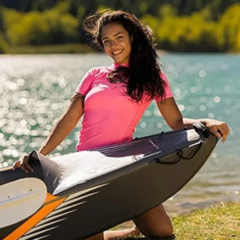 MIOBER Adventure and Fishing Kayaking Inflatable Boat Casual Bags and Kayak Black