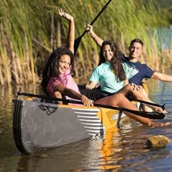 MIOBER Adventure and Fishing Kayaking Inflatable Boat Casual Bags and Kayak Black