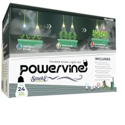 Miracle LED Smokephonics Powervine Indoor Grow Light Kit with Multi-Spectrum Bulbs