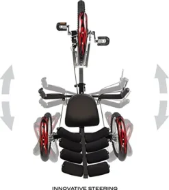 MOBO Cruiser Shift 3-Wheel Recumbent Bicycle Trike Black